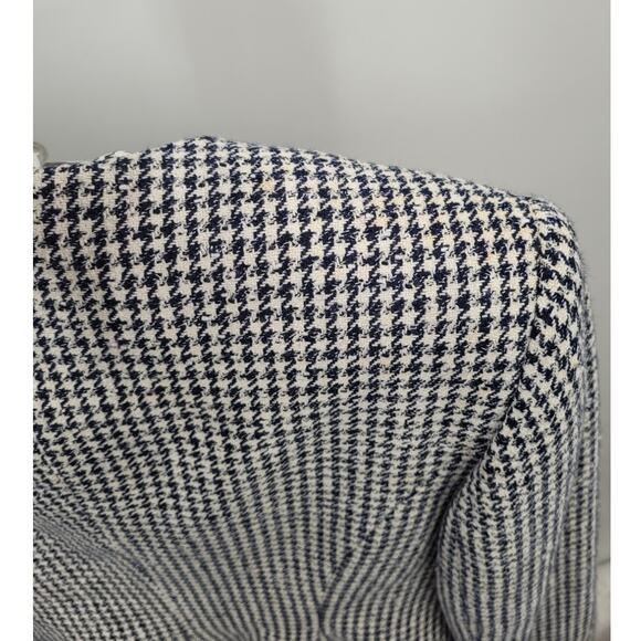 David Hayes‎ Vintage 60s Houndstooth 4 Piece Pleated Maxi Skirt set Outfit Suit - Picture 14 of 16